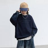 一体加厚打底上衣大男孩春秋 儿童冬季 男童加绒卫衣秋冬款 2025新款