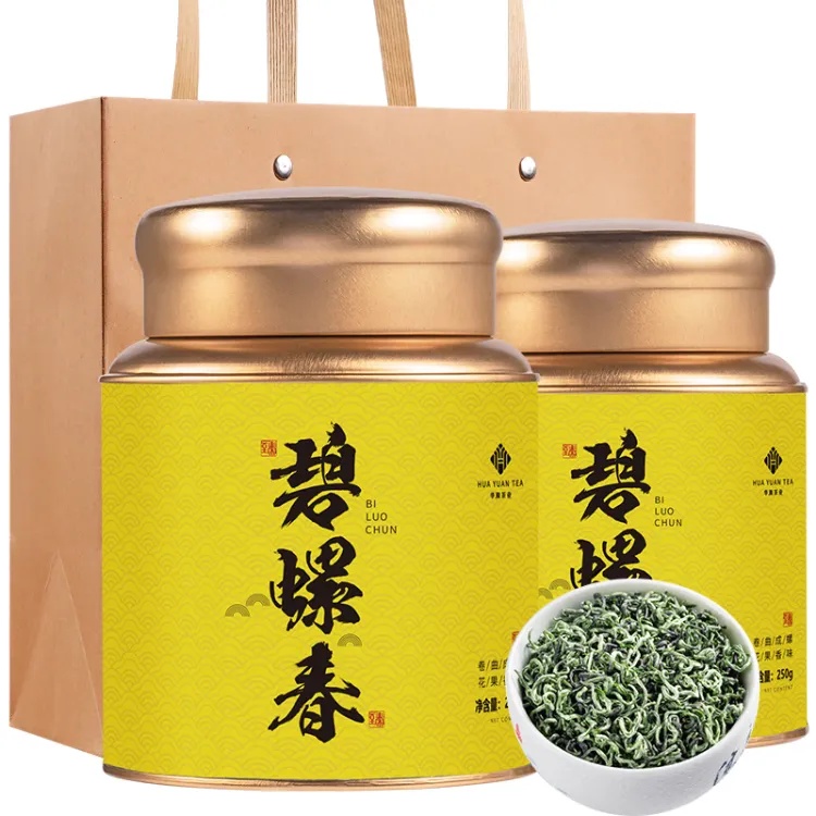 华源碧螺春茶叶 一级高山云雾绿茶罐装500g 春茶嫩芽自己喝新茶