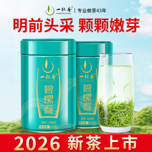 一杯香茶叶明前头采碧螺春绿茶250g礼盒装2025新茶春茶苏州茗茶