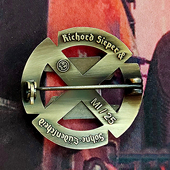 复刻金属十字架圆盘纪念章徽章 饰品收藏 熟练技能别针胸针装