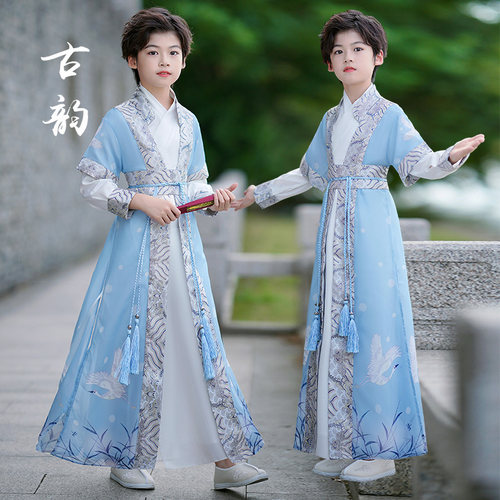 汉服男童夏季古装国学服新款