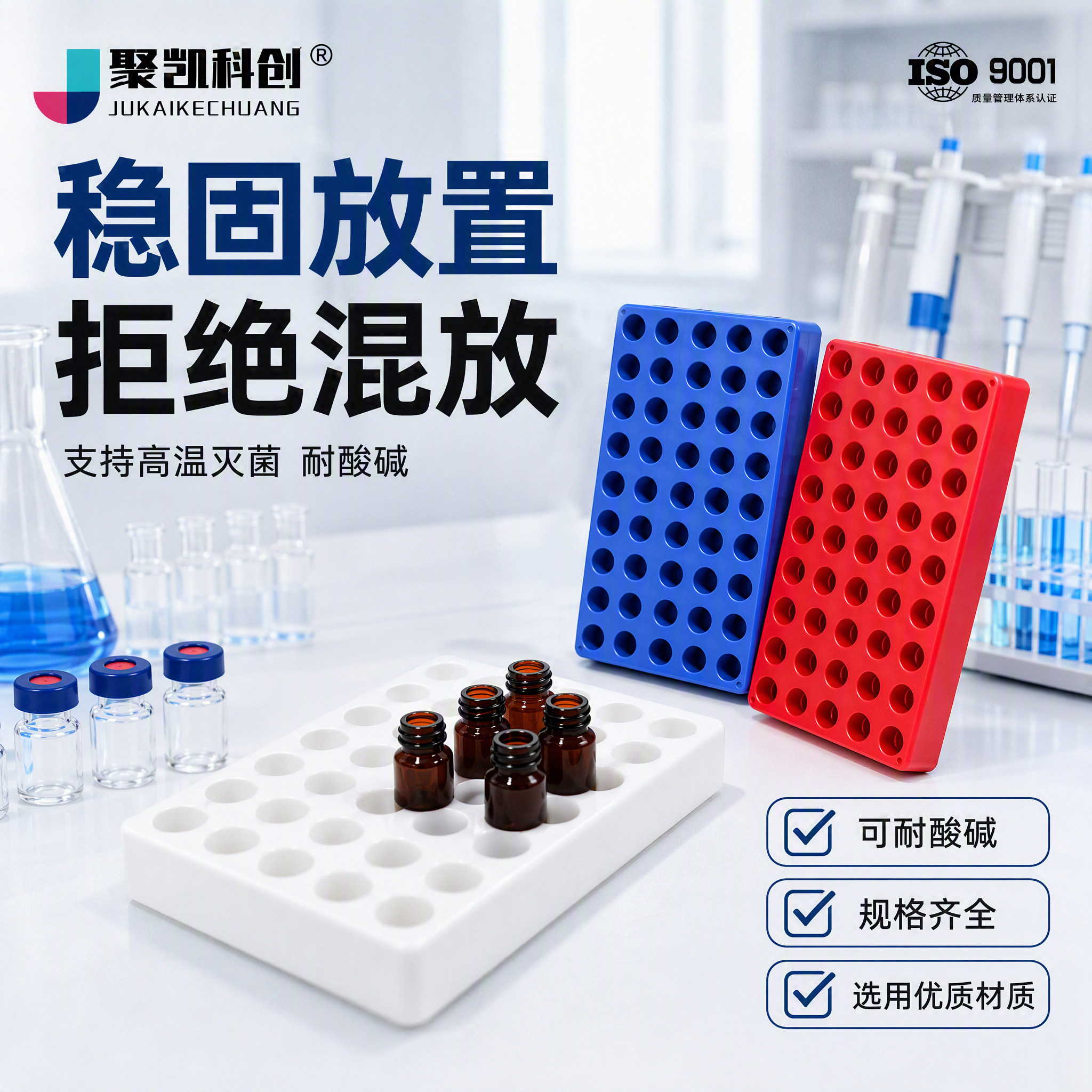 1.5ml进样瓶架2ml小瓶子塑料托盘液相色谱瓶样品瓶托架解析瓶架子