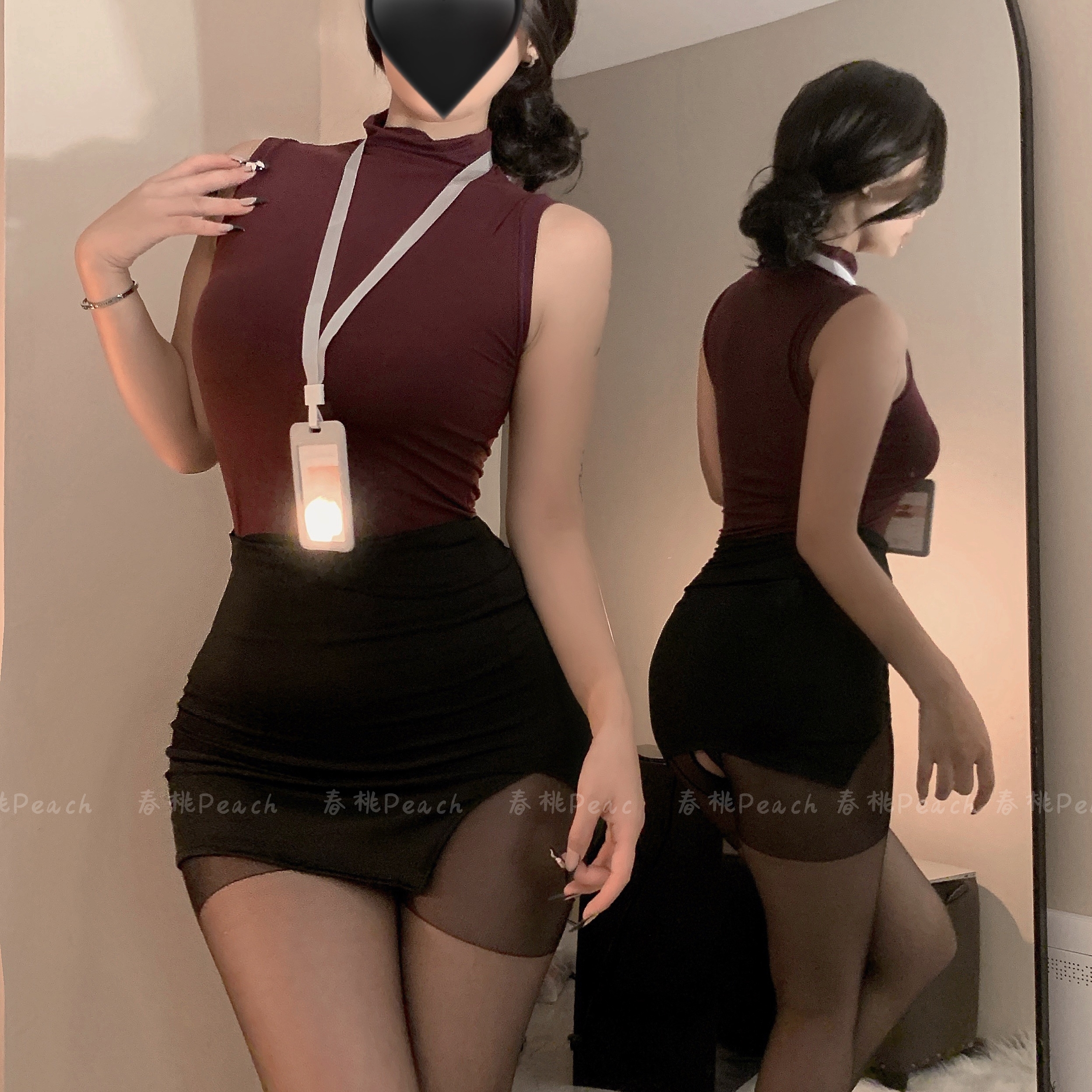 性感成熟御姐风修身OL包臀裙秘书装cosplay老师办公室制服套装