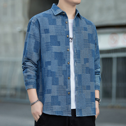 法娅茜牛仔外套耐磨耐穿工装宽松