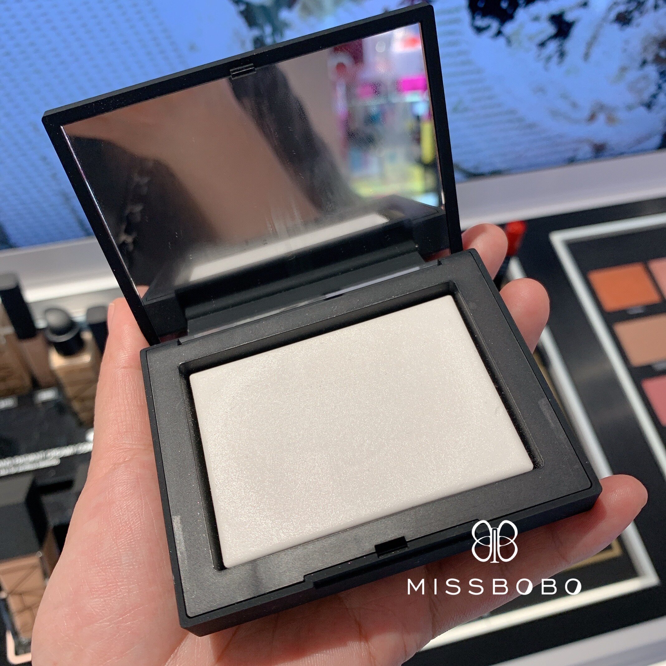 NARS纳斯裸光蜜粉饼定妆控油持久遮瑕透明提亮肤色新版10g 含套装