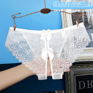 颜蓓薇性感内裤女胖mm大码镂空透气蕾丝网纱内衣厂家货源574
