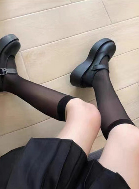 奶白丝袜jk白丝黑丝女学生白色洛丽塔薄款夏季连裤袜防勾丝性感夏