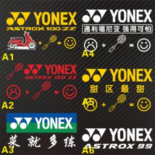 羽毛球 ASROX100ZZ 通利福尼亚强得可怕 菜就多练 99甜区最甜贴纸
