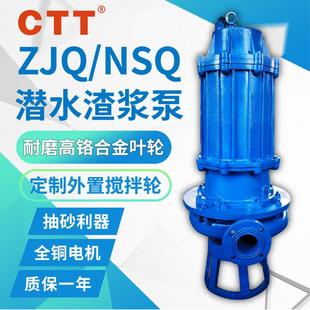 立式潜水渣浆抽沙泵 建筑清淤抽砂泵 带搅拌叶轮防磨立式渣浆泵
