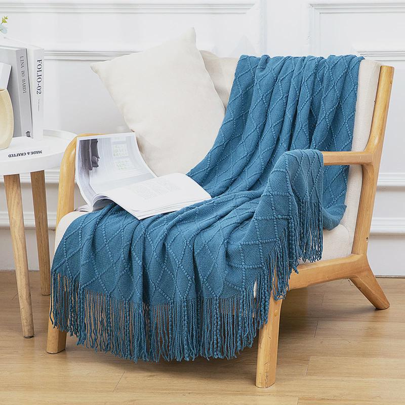 毯盖毯北欧空调毯办公室毯子床尾毯午休午睡毯针织沙发毯