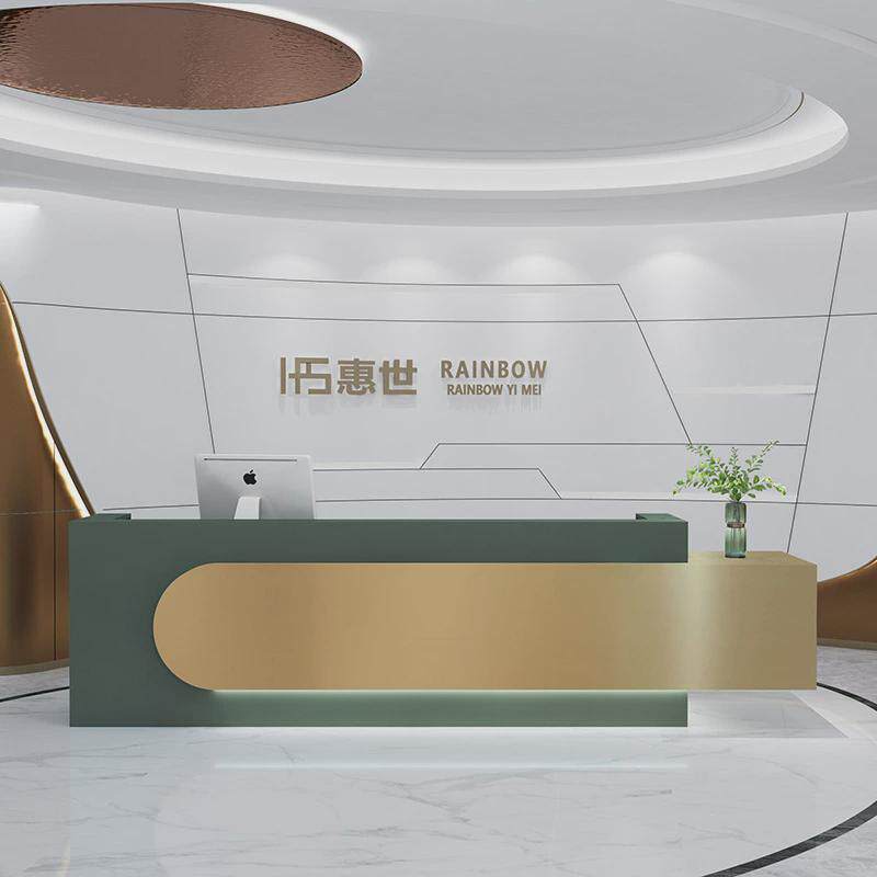 培训机构接待台美容院迎宾前台简约现代收银台宾馆吧台办公室柜台