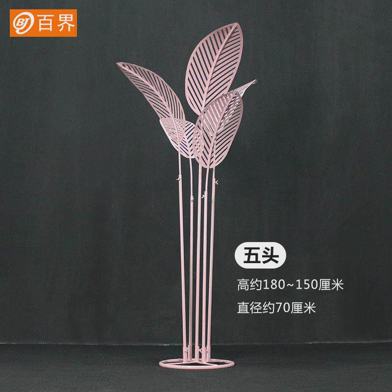 大型铁艺植物芭蕉叶摆件橱窗装饰婚礼布置商场美陈景区主题道具
