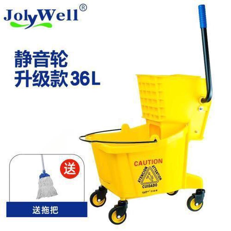 榨水车拖把桶挤水器拖地免手洗桶家用加厚长方形商用单桶配件