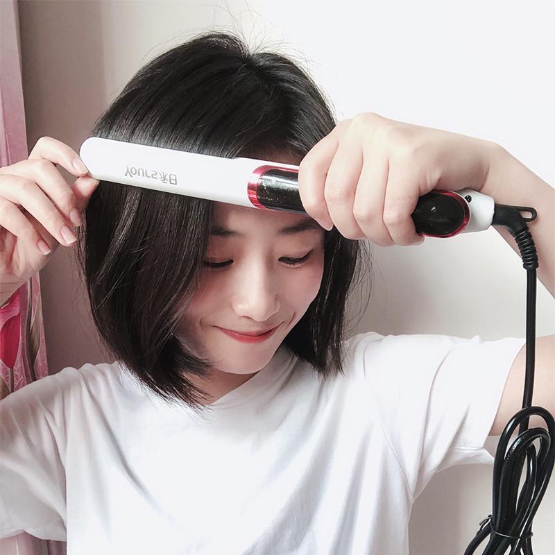 小型家用短发拉直神器夹板直发卷发两用女便携式的刘海迷你宿舍电