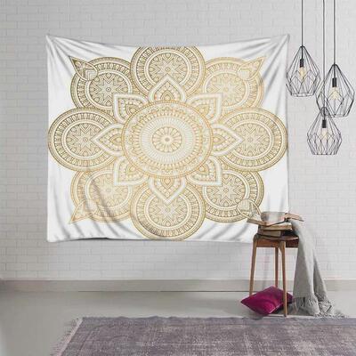 北欧ins房间改造背景布mandala印度挂毯挂布民族墙面装饰画曼陀罗