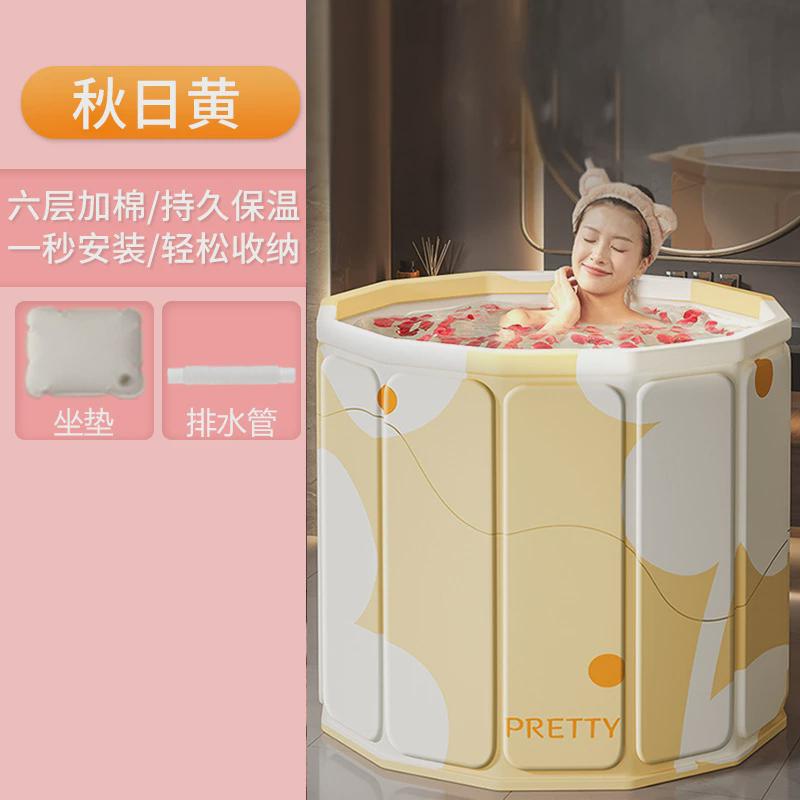 宝宝游泳桶泡澡桶大人折叠浴桶家用浴桶浴缸儿童成人洗澡桶免安装