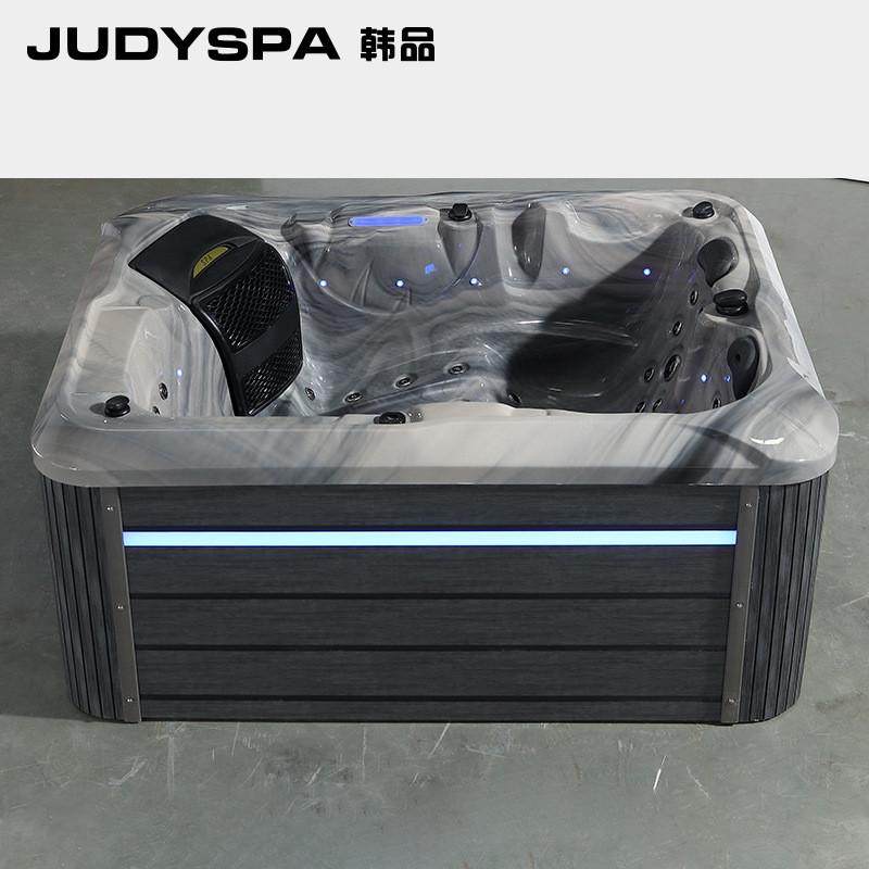 户外大池按摩浴缸庭院浴缸spa池户外按摩游泳池多人花园别墅浴缸