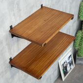 墙上置物架实木一字隔板书架墙壁层板壁挂厨房收纳架墙壁装 饰书架