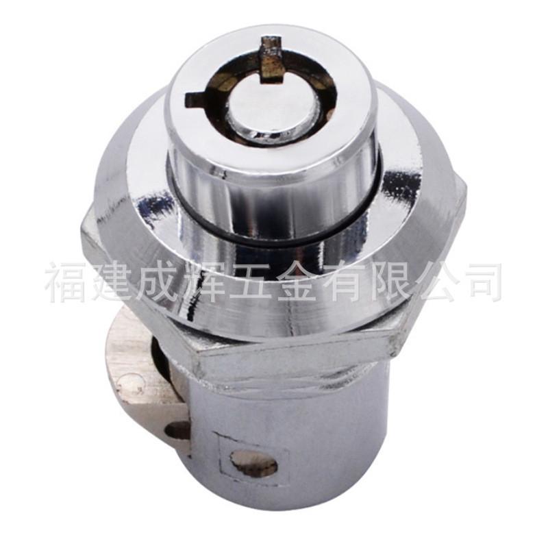 锌合金埋入式按压锁撞击锁电机柜锁工业碰锁按钮锁嵌入式柜门锁