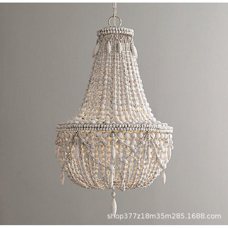 法式轻奢卧室吊灯客厅灯餐厅灯头装饰灯具儿童房公主美式复古实木