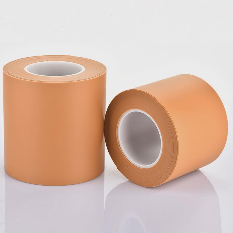 供应橘黄色折弯防折弯保护膜压痕无痕耐压膜铝合金折弯无痕胶垫