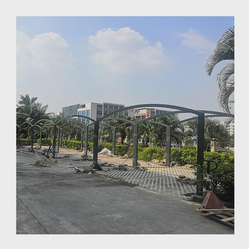 合抱停车棚车棚停车棚家用汽车铝合金小区车位户外防晒汽车遮阳棚