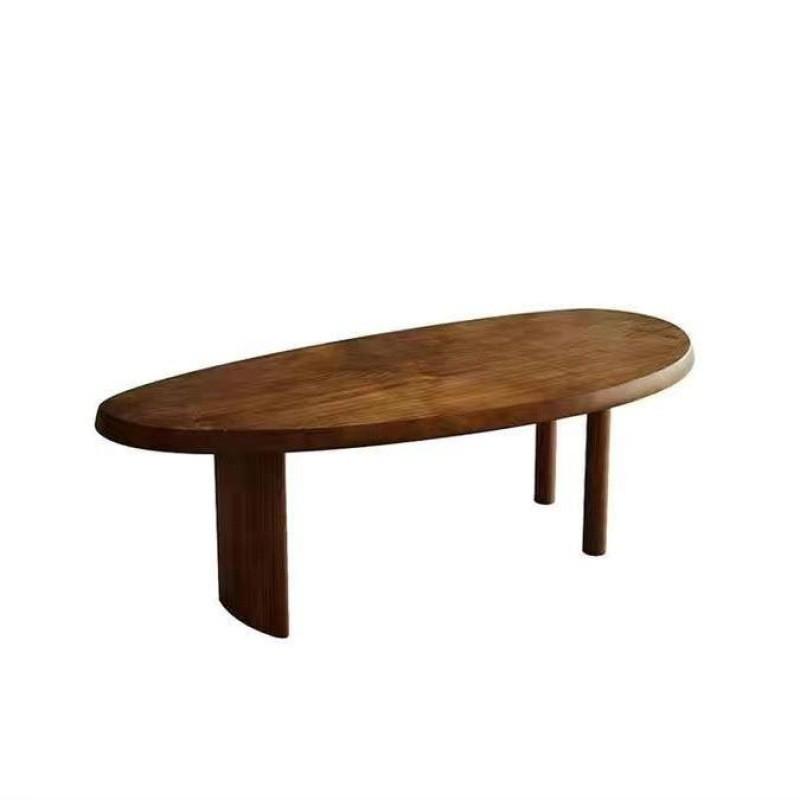 实木弧形茶桌椅组合茶台客厅家用办公室阳台茶几会客原木泡茶桌子