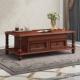 美式 乡村实木电视柜茶几组合小户型复古简约客厅桃花芯木茶几家具