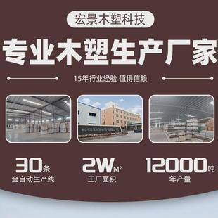 工厂塑木地板室外露台地面铺设庭院花园地板防水防滑木塑户外地板