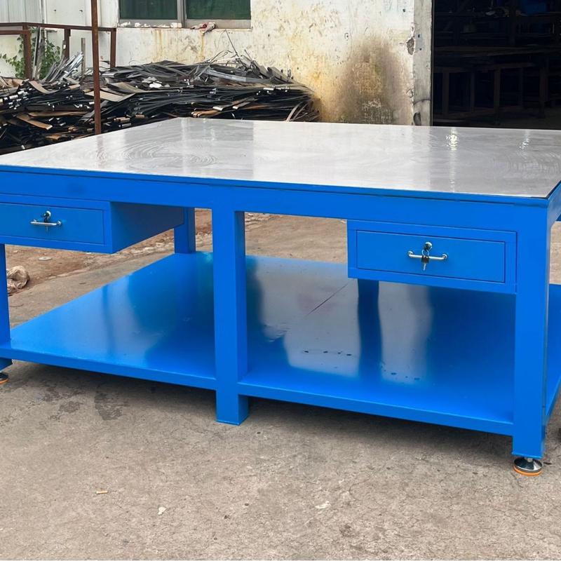 训钳工修模钳工工作台抽屉式加厚纯钢板装配钳工桌焊接实重型台