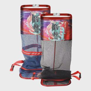 小型便携渔护方形鱼护加厚涂胶速干折叠网兜防挂黑坑方形竞技鱼护