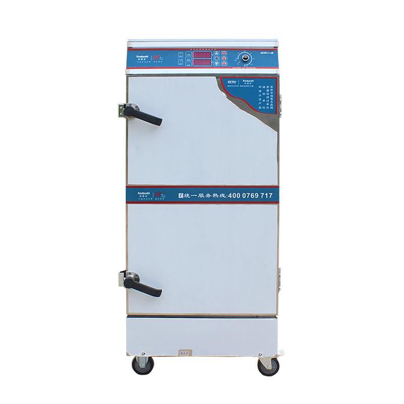 米饭蒸饭柜304不锈钢蒸饭箱电馒头4-12盘商用智能蒸饭车2年保修