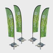 加工定制沙滩注水双面户外活动宣传广告彩旗旗道旗双面旗帜羽毛旗