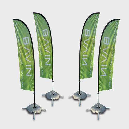 沙滩旗道旗水滴旗滴水旗双面羽毛旗杆刀型p型旗注水户外沙滩旗杆