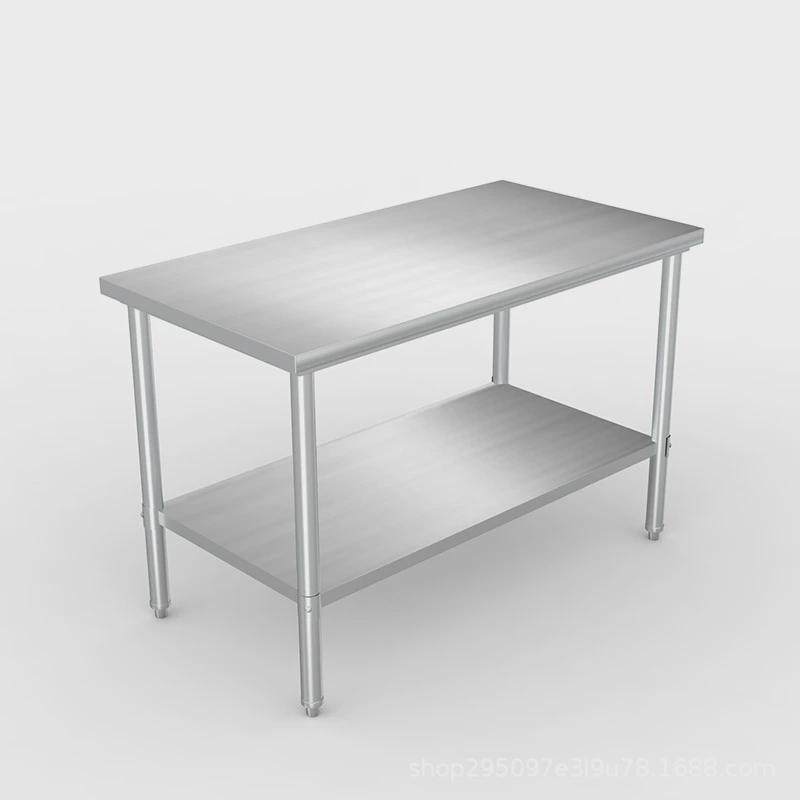 商用304不锈钢工作台酒店学校餐厅厨房切菜桌子操作台不锈钢双层,五金/工具,工作台/防静电工作台/重型工作台,淘宝优惠券,粉丝福利购,淘宝优惠卷