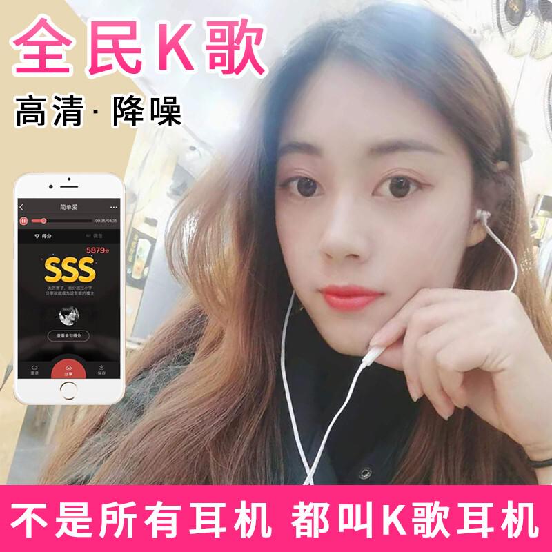 全民K歌耳机入耳式 有线Type-c接口录音录歌唱歌专用耳塞带麦克风