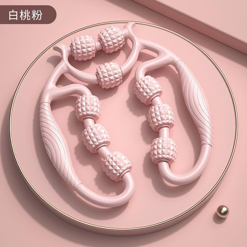 九轮环形夹腿按摩器疏通经络放松腿部肌肉滚轮健身瑜伽辅助器