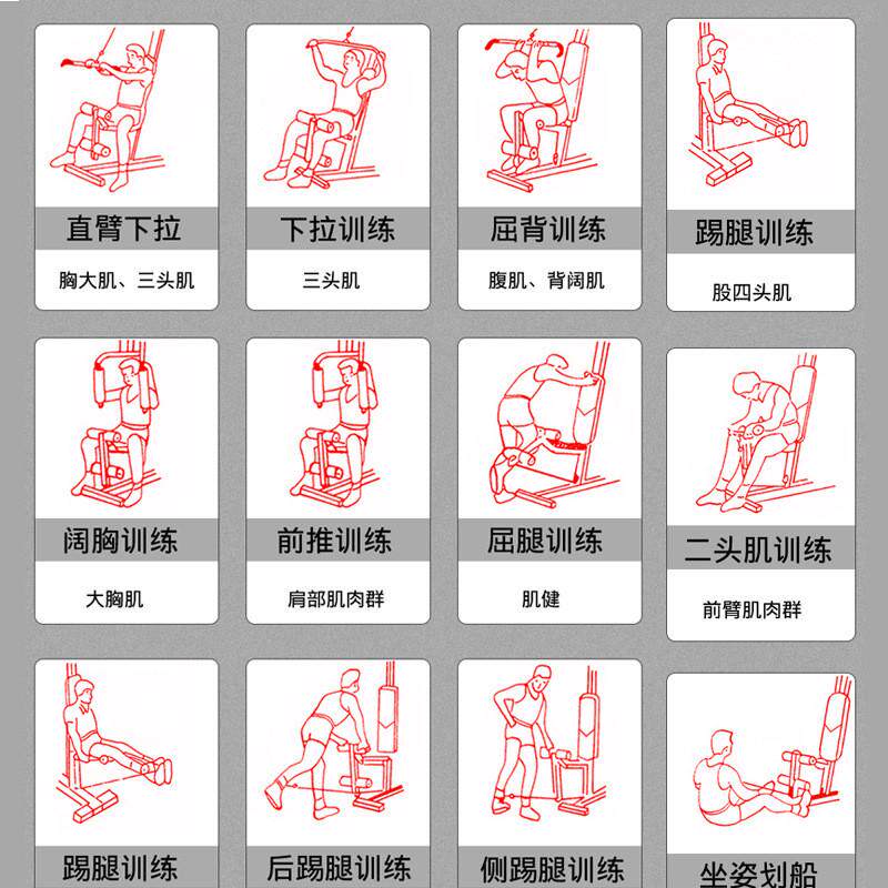 驰尚单人站综合训练器家用商用健身器材多功能椅训练机大型力量