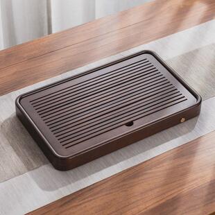 家用花梨木实木抽屉式储水沥水干泡台茶盘茶台小型家用小2024新款