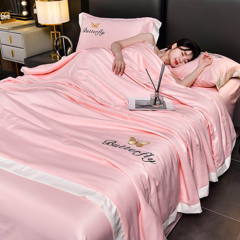 冰丝夏被四件套床笠款天丝被芯可机洗空调被夏季夏凉被夏天薄新品