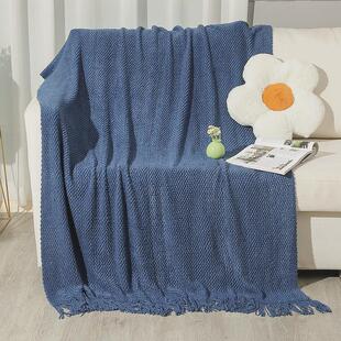 定制针织豆豆床尾毯秋冬办公室沙发午睡小盖定做毛毯blanket毯子