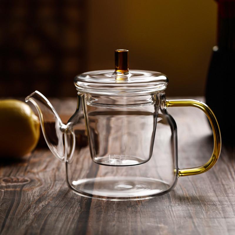 家用玻璃水壶泡茶器小号煮茶功夫茶具耐高温过滤花茶冲茶器泡茶壶