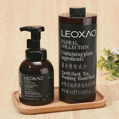 新品LEOXAO抗菌洗手液清洁家用檀香350ml消毒杀菌泡沫型1L补充装