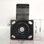 重型4寸5寸6寸8寸通万向黑白色尼龙脚轮 承重抗磨pa材料花轮子