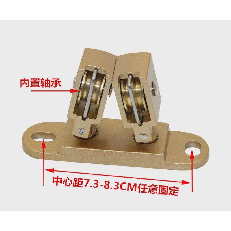 of9d恋晴手摇晾衣架转角双杆凉升降阳台晾晒衣架配件器双杆式滑轮