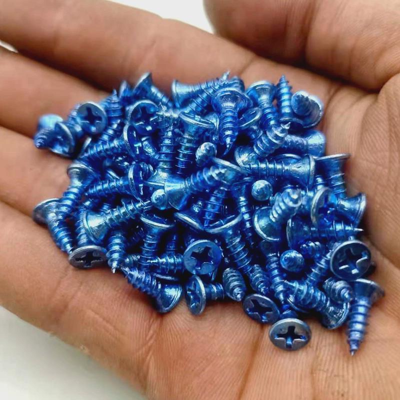 工厂供应普通平头自攻丝蓝白沉头自攻螺丝镀锌浴柜自攻丝木螺钉