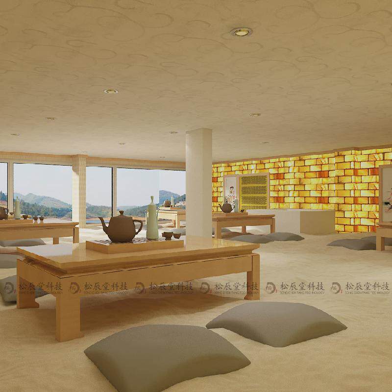 汗蒸房安装承建装修商用家用韩式托玛琳电气石砭石远红外盐蒸房