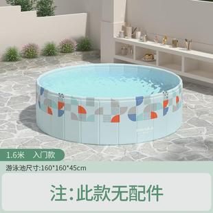 大型游泳池家用儿童可折叠宝宝免充气泳池家庭室外户外圆形戏水池