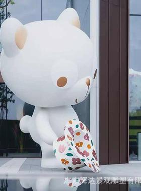 玻璃钢卡通雕塑户外景观商业大型商场人物美陈ip形象企业装饰摆件