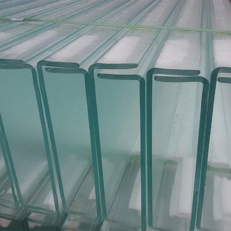 厂家供应u型玻璃香梨压花槽型玻璃可钢化幕墙u型玻璃超白建筑u玻